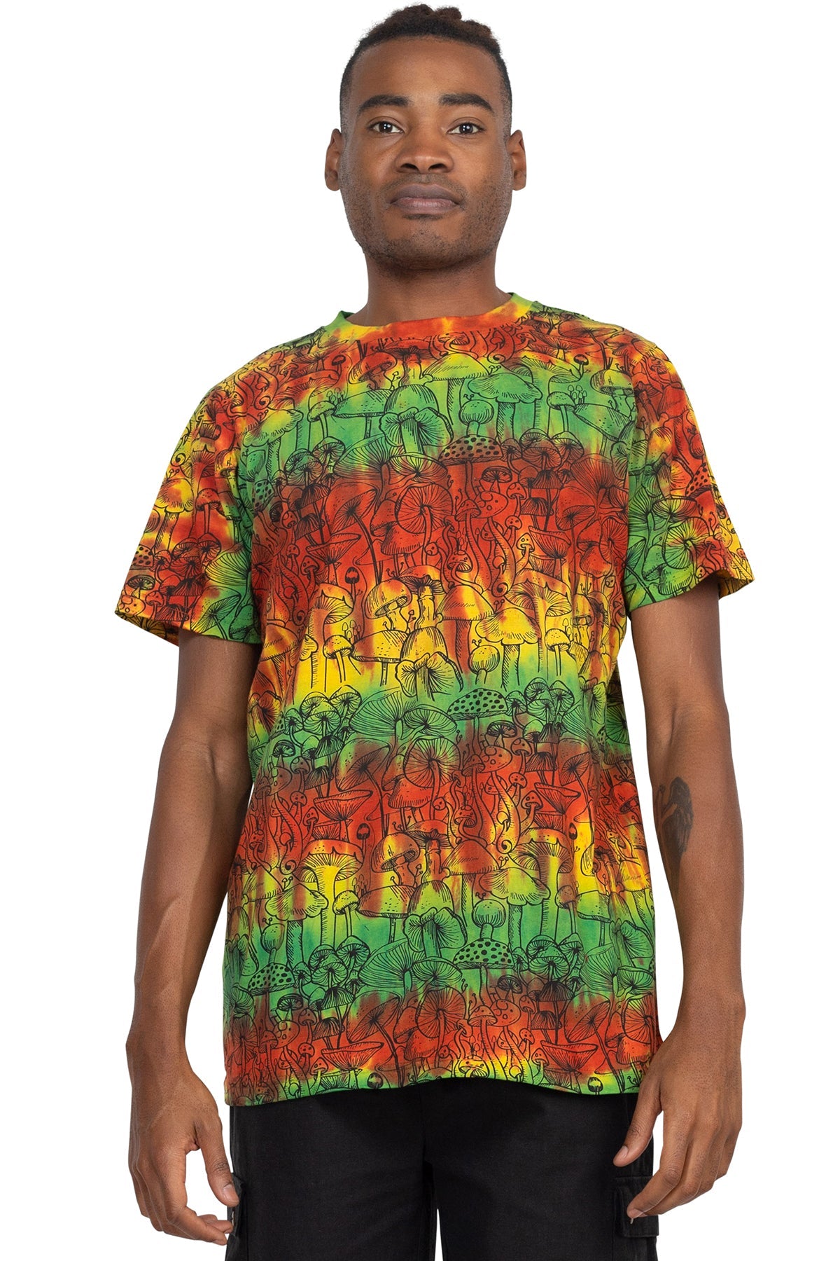 Rasta Tie-Dye Printed T-Shirt