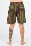 Rasta Reggae Stripes Drawstring Shorts