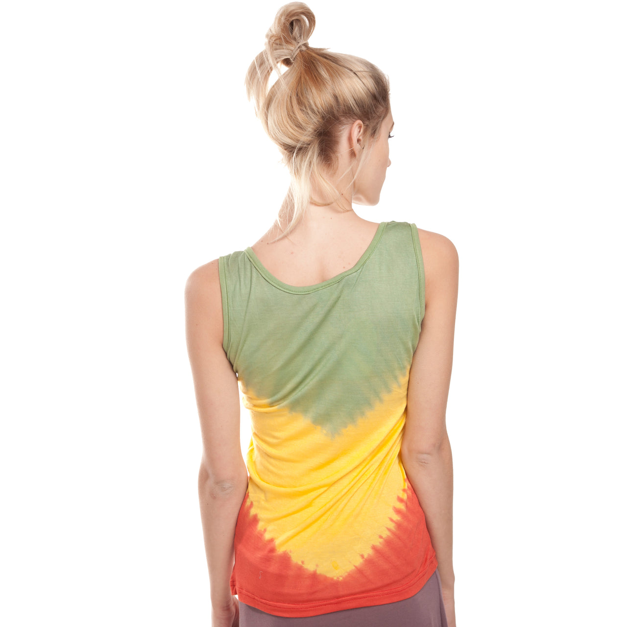 Womens Reggae Rasta Tie-Dye Lion of Judah Tanktop