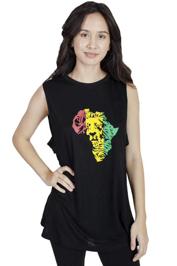 Rasta Lion Africa Tank Top