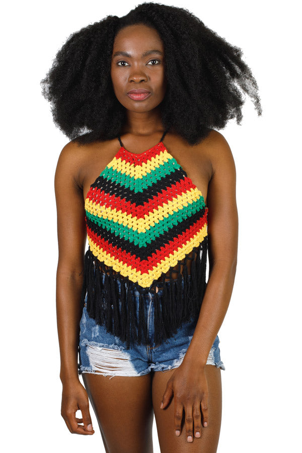 Rasta hot sale crochet top