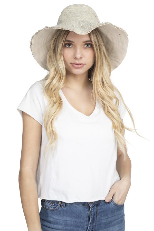 Wide Brim Hemp Shade Hat