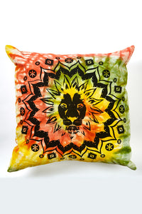 Rasta Lion of Zion Throw Pillow Cover