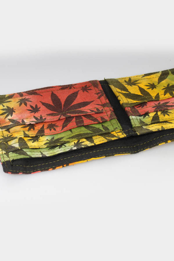 Rasta Marijuana Leaf Wallet