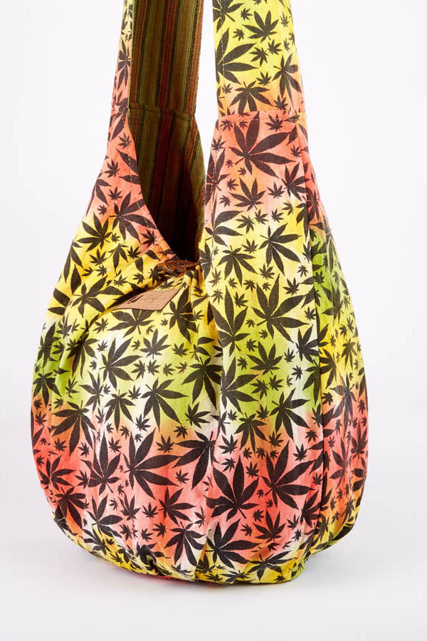 Rasta Marijuana Leaf Tie Dye Bag