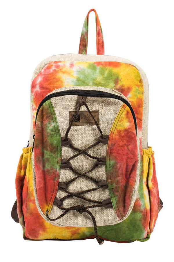 Hemp & Cotton Rasta Tie-Dye Backpack